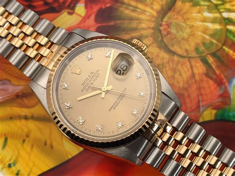 18k rolex oyster perpetual datejust mother of pear|rolex datejust 1601 18k gold.